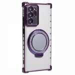 For Samsung Galaxy Note20 Ultra / Note20 Ultra 5G Case Electroplating TPU Cover with Kickstand Mirror