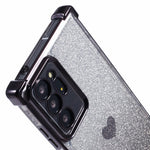 For Samsung Galaxy Note20 Ultra / Note20 Ultra 5G Case Heart Pattern Electroplating TPU Glitter Phone Cover