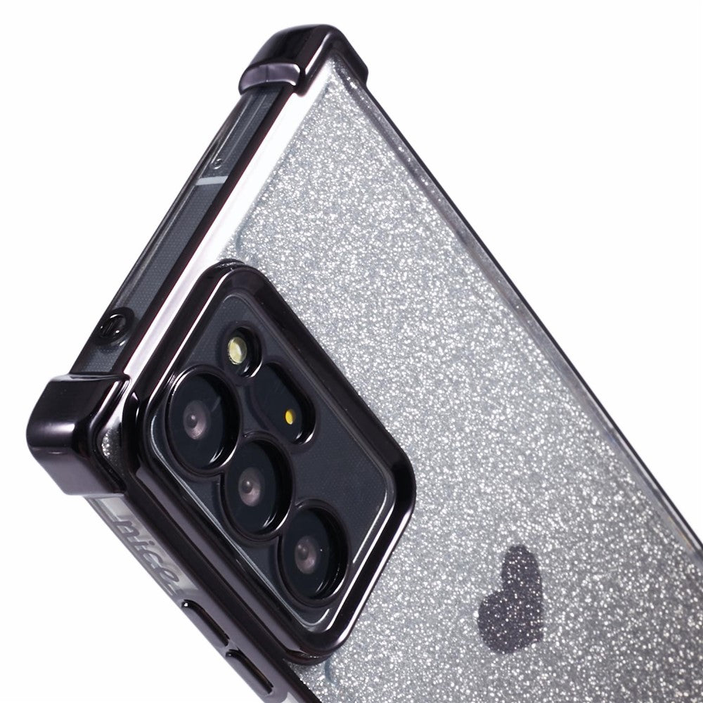 For Samsung Galaxy Note20 Ultra / Note20 Ultra 5G Case Heart Pattern Electroplating TPU Glitter Phone Cover
