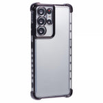 For Samsung Galaxy S21 Ultra 5G Clear Case TPU Back Phone Cover Electroplating Love Heart