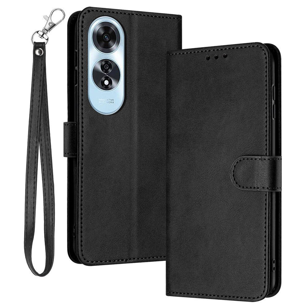 For Oppo A60 4G Cell Phone Case PU Leather Wallet Stand Flip Phone Cover