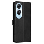 For Oppo A60 4G Cell Phone Case PU Leather Wallet Stand Flip Phone Cover