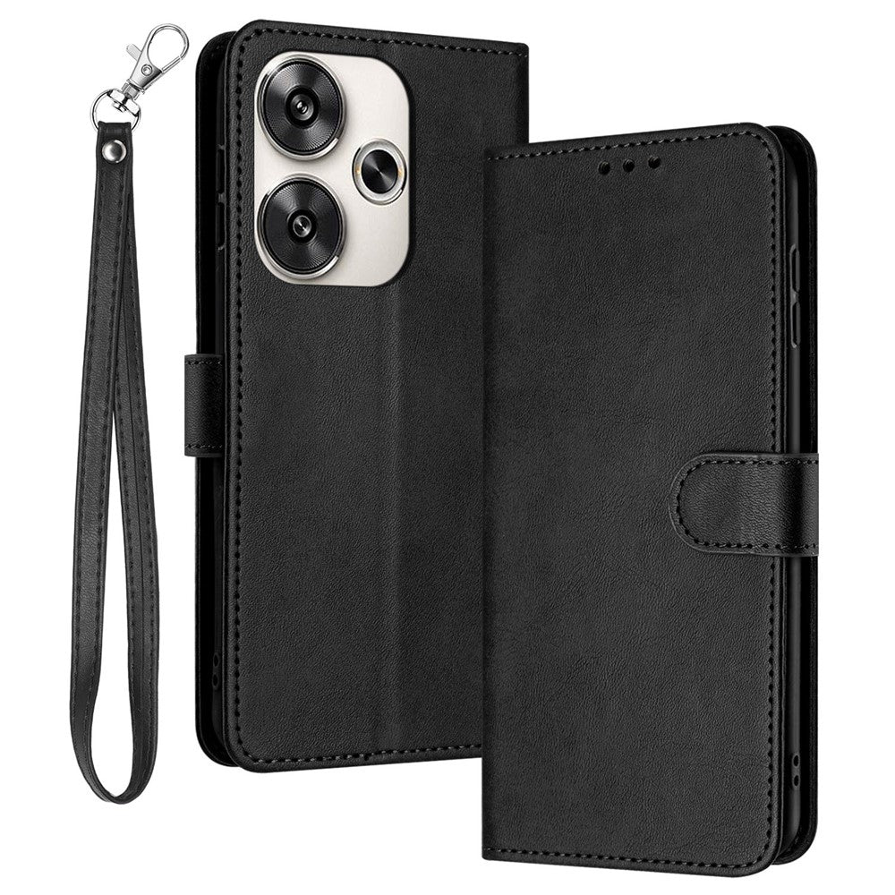 Xiaomi Redmi Turbo 3 5G / Poco F6 5G Fodral Stativ PU Läder Plånbok Flip mobilfodral