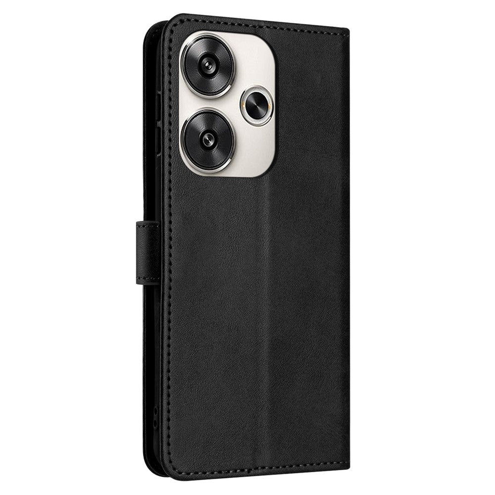 Xiaomi Redmi Turbo 3 5G / Poco F6 5G Fodral Stativ PU Läder Plånbok Flip mobilfodral