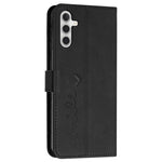 For Samsung Galaxy M55 5G / C55 5G / F55 5G Phone Case Love Heart Imprinted Skin-Touch PU Leather Shell