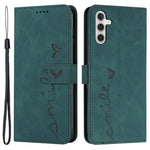 For Samsung Galaxy M55 5G / C55 5G / F55 5G Phone Case Love Heart Imprinted Skin-Touch PU Leather Shell