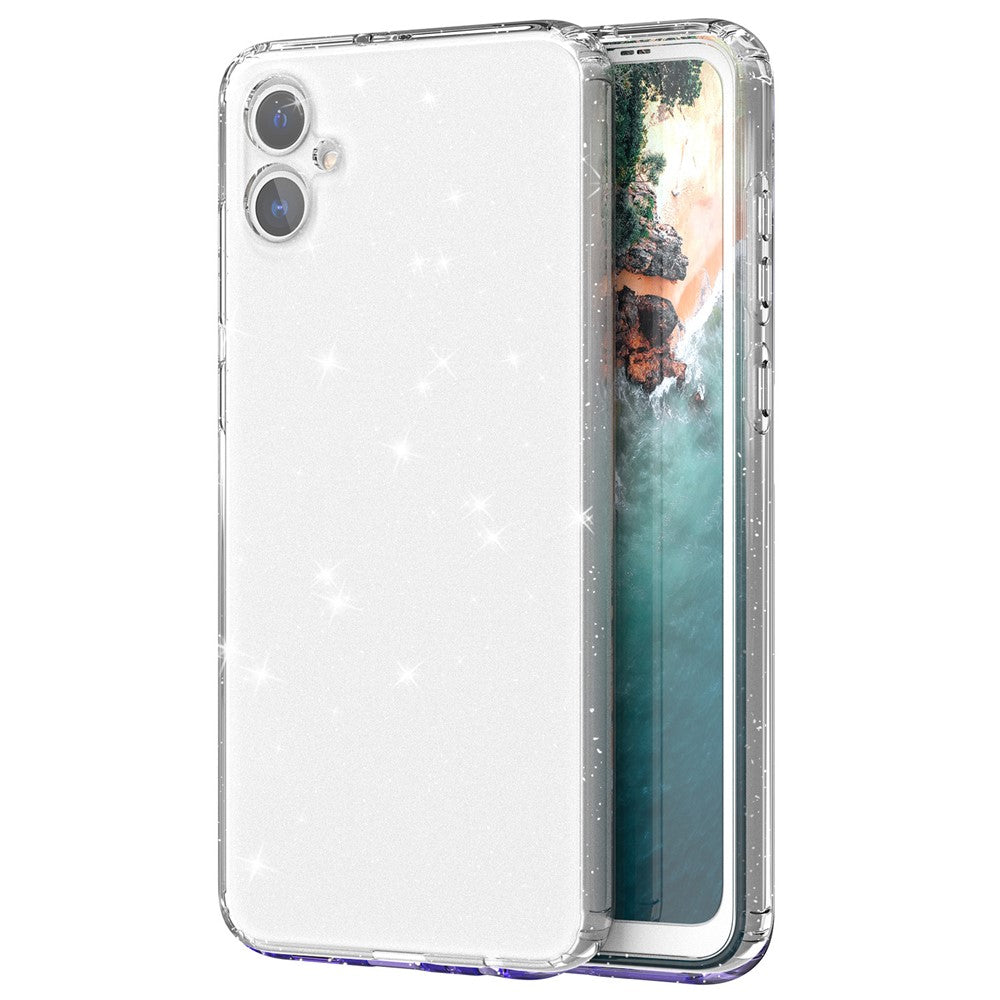 Samsung Galaxy A05 4G-skal Mjukt TPU-mobilskal Glitter Klar Glittrigt