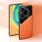 For Huawei Pura 70 Pro / Pura 70 Pro+ Case Anti-scratch PU+TPU+PC Phone Cover Support Magnetic Car Mount