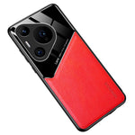 For Huawei Pura 70 Pro / Pura 70 Pro+ Case Anti-scratch PU+TPU+PC Phone Cover Support Magnetic Car Mount