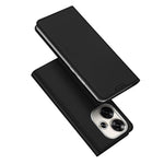 DUX DUCIS Skin Pro-serien för Xiaomi Redmi Turbo 3 5G / Poco F6 5G-skal i PU-läder, fällbart mobilfodral