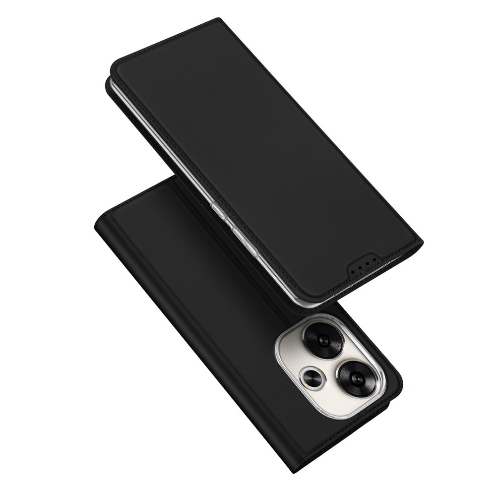 DUX DUCIS Skin Pro-serien för Xiaomi Redmi Turbo 3 5G / Poco F6 5G-skal i PU-läder, fällbart mobilfodral