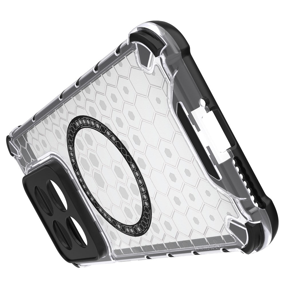 For Xiaomi 14 Pro Magnetic Case Honeycomb TPU+PC Phone Cover with Reinforced Corners