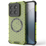 For Xiaomi 14 Pro Magnetic Case Honeycomb TPU+PC Phone Cover with Reinforced Corners