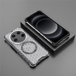 For Xiaomi 14 Ultra Magnetic Case Honeycomb Reinforced Corners TPU+PC Phone Cover
