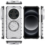 For Xiaomi 14 Ultra Magnetic Case Honeycomb Reinforced Corners TPU+PC Phone Cover