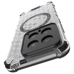 For Xiaomi 14 Magnetic Case Translucent Honeycomb TPU+PC Phone Cover