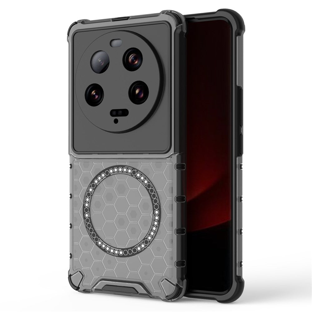 For Xiaomi 13 Ultra Magnetic Case TPU+PC Phone Cover Honeycomb Anti-Drop