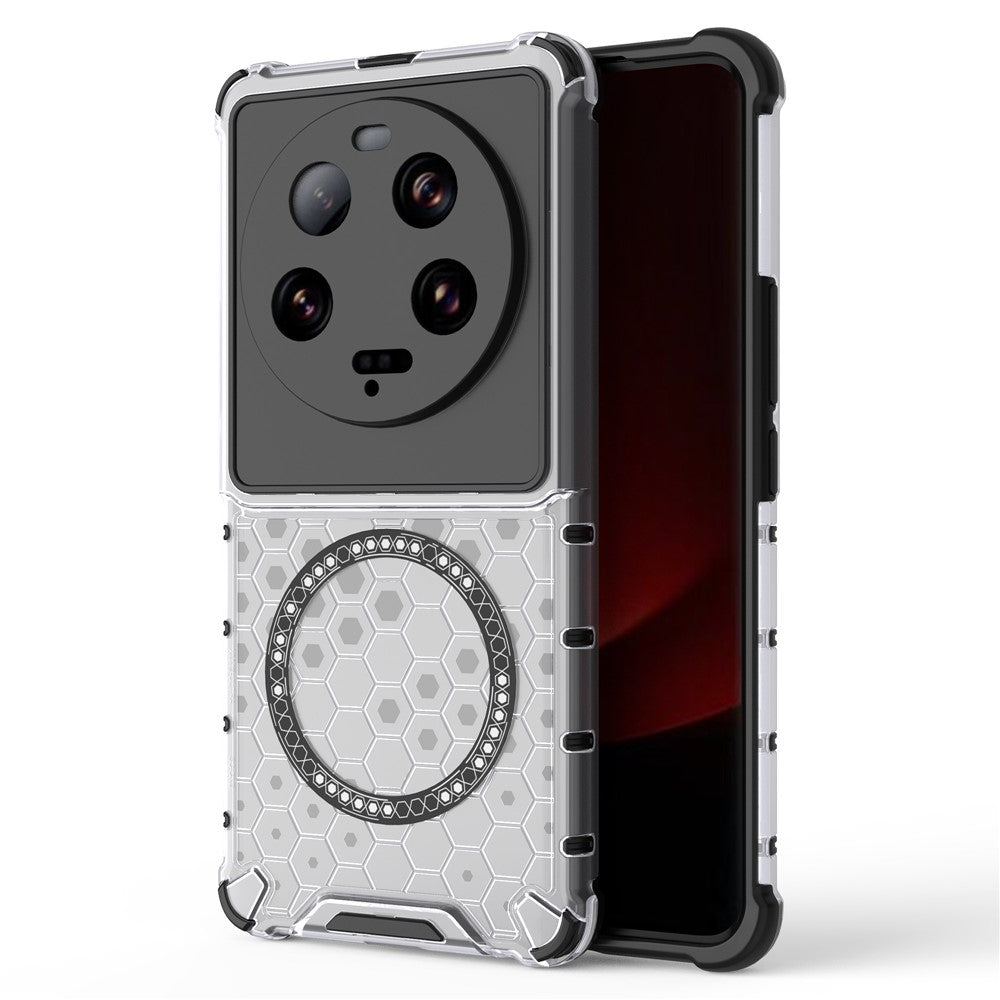 For Xiaomi 13 Ultra Magnetic Case TPU+PC Phone Cover Honeycomb Anti-Drop