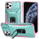 Til iPhone 11 Pro Max cover TPU+PC Linsebeskyttelse Telefoncover med Ring Kickstand