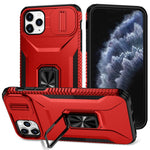 Til iPhone 11 Pro Max cover TPU+PC Linsebeskyttelse Telefoncover med Ring Kickstand
