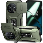 For OnePlus 11 5G Case TPU+PC Ring Kickstand Lens Lid Phone Cover