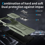 For OnePlus 11 5G Case TPU+PC Ring Kickstand Lens Lid Phone Cover