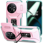 For OnePlus 11 5G Case TPU+PC Ring Kickstand Lens Lid Phone Cover