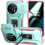 For OnePlus 11 5G Case TPU+PC Ring Kickstand Lens Lid Phone Cover