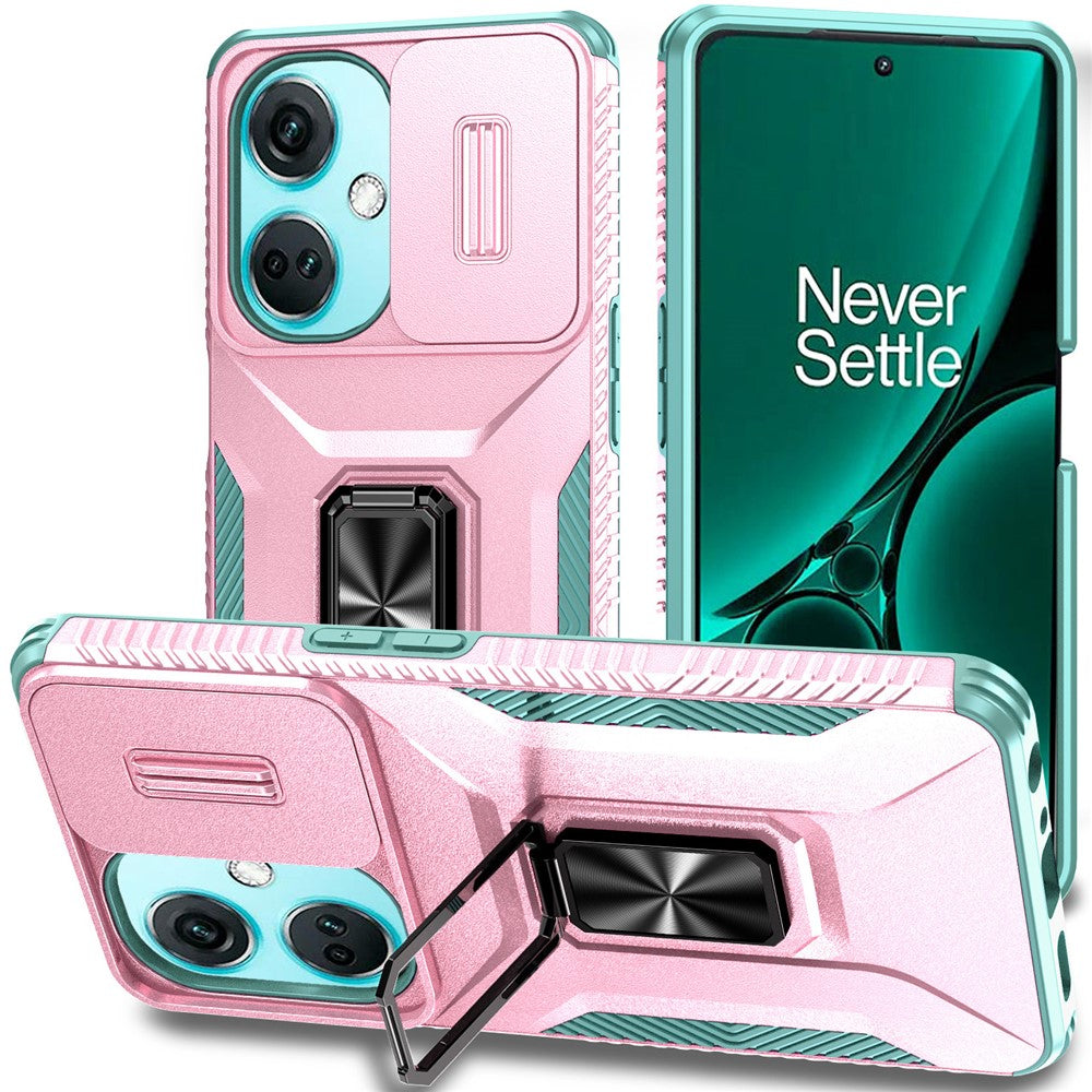 For OnePlus Nord N30 5G / CE 3 Lite 5G / OPPO A9 (2020) Case TPU+PC Phone Cover with Kickstand  /  Lens Guard