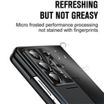 Samsung Galaxy Z Fold6 5G AG-skal, stativ, matt PC-mobilskal med härdat glas / styluspenna