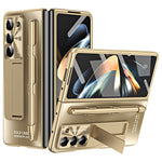 Samsung Galaxy Z Fold6 5G AG-skal, stativ, matt PC-mobilskal med härdat glas / styluspenna