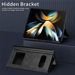 For Samsung Galaxy Z Fold6 5G Case View Window PU Leather Phone Cover