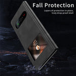 For Samsung Galaxy Z Fold6 5G Case View Window PU Leather Phone Cover