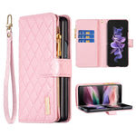 BINFEN COLOR til Samsung Galaxy Z Fold6 5G etui PU-læder lynlåslomme telefoncover