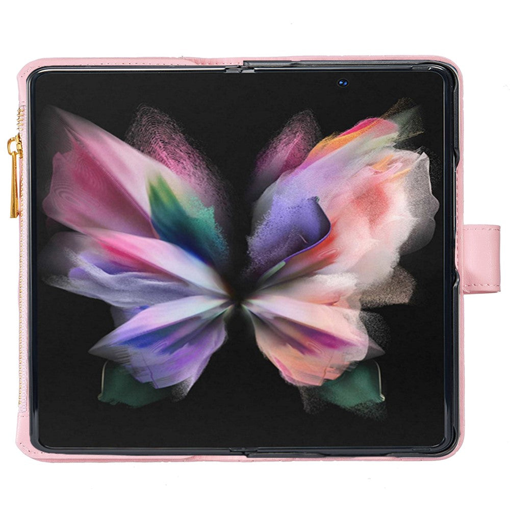 BINFEN COLOR til Samsung Galaxy Z Fold6 5G etui PU-læder lynlåslomme telefoncover