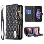 BINFEN COLOR til Samsung Galaxy Z Fold6 5G etui PU-læder lynlåslomme telefoncover
