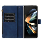 BINFEN COLOR For Samsung Galaxy Z Fold6 5G Case Zipper Pocket Wallet Leather Phone Cover