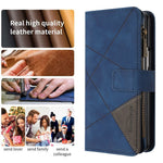 BINFEN COLOR For Samsung Galaxy Z Fold6 5G Case Zipper Pocket Wallet Leather Phone Cover