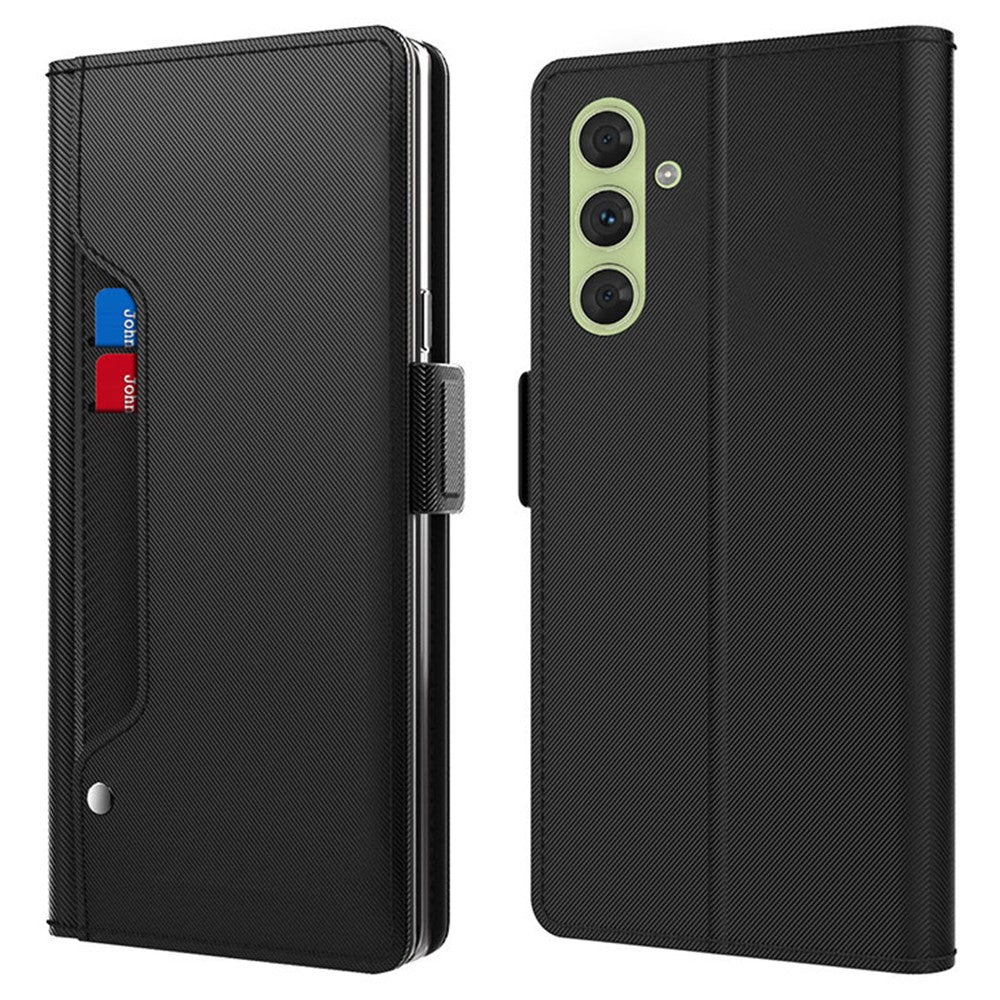 Samsung Galaxy M55 5G / F55 5G / C55 5G Spegelfodral PU-läder Flipfodral med Kortplats