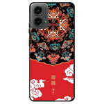 Til Motorola Moto G 5G (2024) / G Play (2024) 4G blødt etui Unikt mønsterdesign slankt TPU telefoncover
