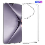 10 st/förpackning för Huawei Pura 70 Pro / Pura 70 Pro+ skal vattenstämpelfritt reptåligt TPU-mobilskal