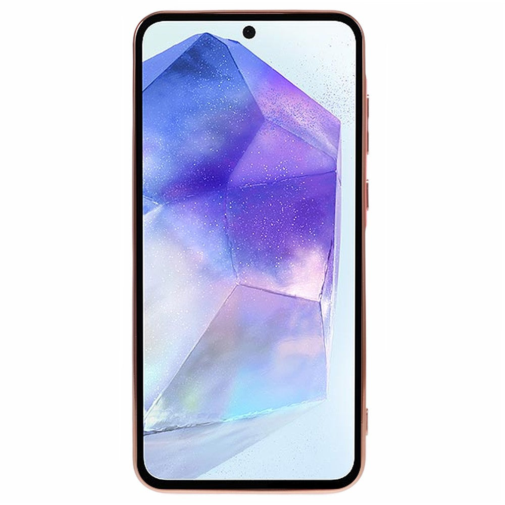 Til Samsung Galaxy A15 4G / 5G Cover TPU Elektrobelægning Telefoncover med Remarmbånd