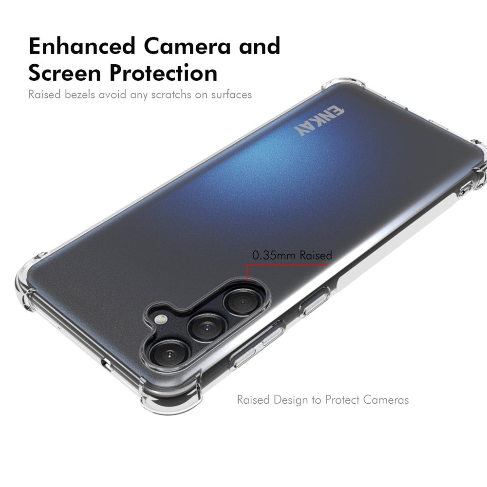 ENKAY HAT PRINCE För Samsung Galaxy M55 5G / C55 5G / F55 5G Skal Transparent TPU Stoppsäkert Mobilskal
