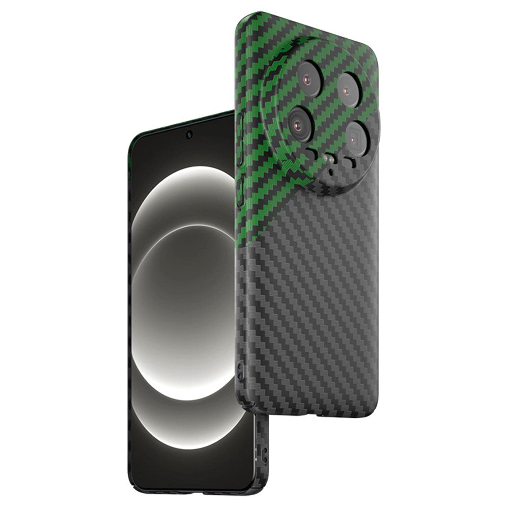 For Xiaomi 14 Ultra Phone Case PC Back Cover Splicing Carbon Fiber Texture