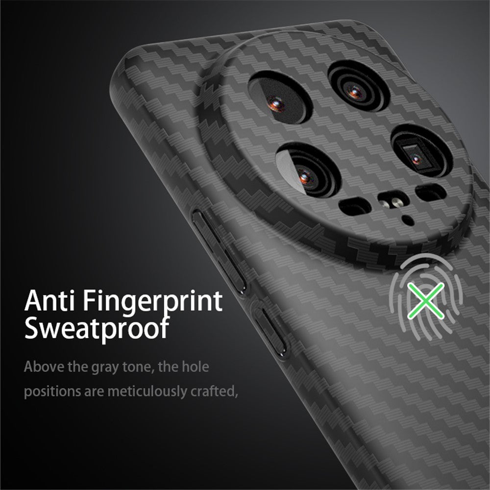 For Xiaomi 14 Ultra Phone Case PC Back Cover Splicing Carbon Fiber Texture
