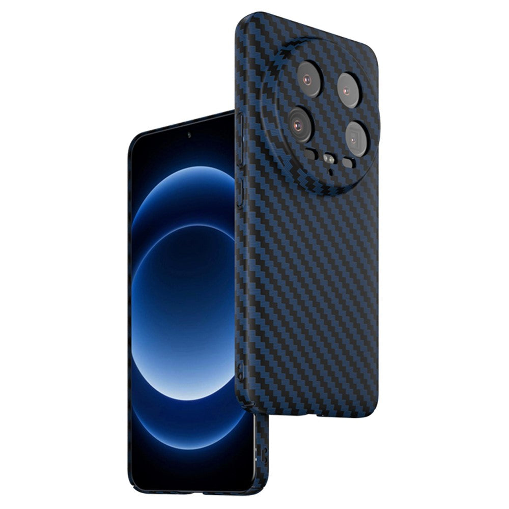 For Xiaomi 14 Ultra Phone Case PC Back Cover Splicing Carbon Fiber Texture