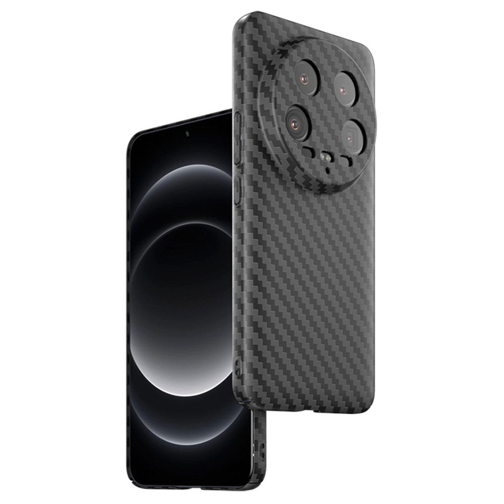 For Xiaomi 14 Ultra Phone Case PC Back Cover Splicing Carbon Fiber Texture