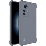 IMAK-cover til Xiaomi Redmi K50 Ultra 5G / 12T 5G med airbags i alle fire hjørner, mat, stødsikkert mobilcover med blød TPU-bagside