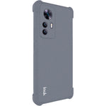 IMAK-cover til Xiaomi Redmi K50 Ultra 5G / 12T 5G med airbags i alle fire hjørner, mat, stødsikkert mobilcover med blød TPU-bagside