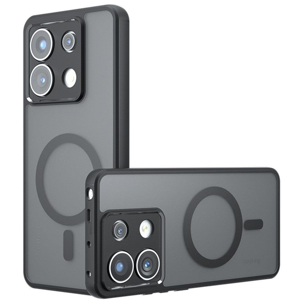 Xiaomi Redmi Note 13 Pro 5G / Poco X6 5G Matt Skal Skin-Touch TPU+PC mobilskal Magnetiskt Skal